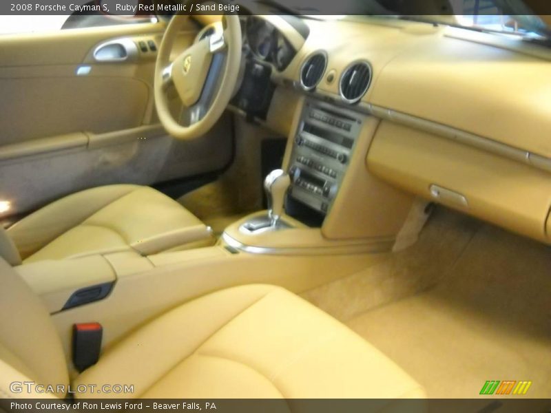 Ruby Red Metallic / Sand Beige 2008 Porsche Cayman S