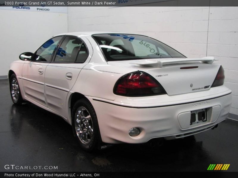 Summit White / Dark Pewter 2003 Pontiac Grand Am GT Sedan