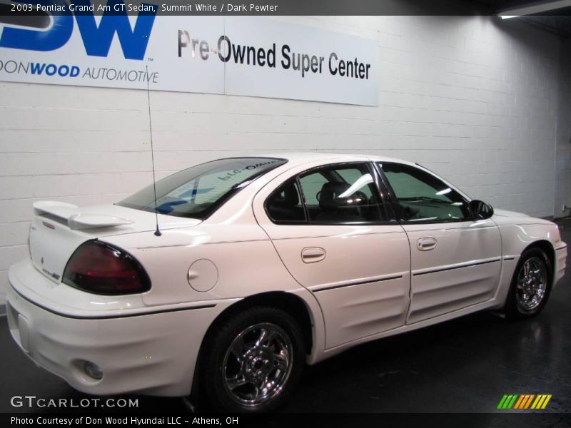 Summit White / Dark Pewter 2003 Pontiac Grand Am GT Sedan