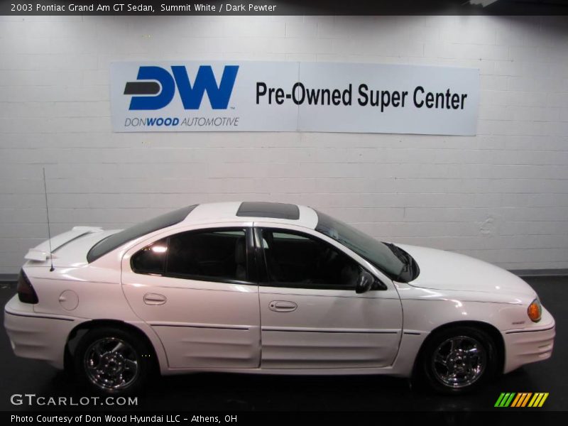 Summit White / Dark Pewter 2003 Pontiac Grand Am GT Sedan