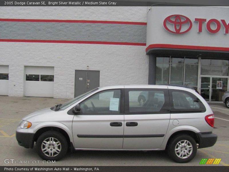 Bright Silver Metallic / Medium Slate Gray 2005 Dodge Caravan SE