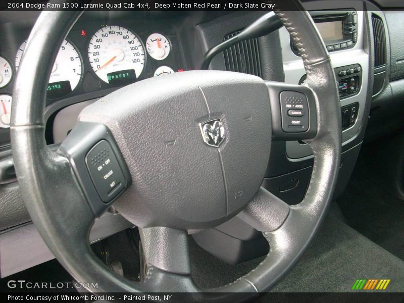 Deep Molten Red Pearl / Dark Slate Gray 2004 Dodge Ram 1500 Laramie Quad Cab 4x4