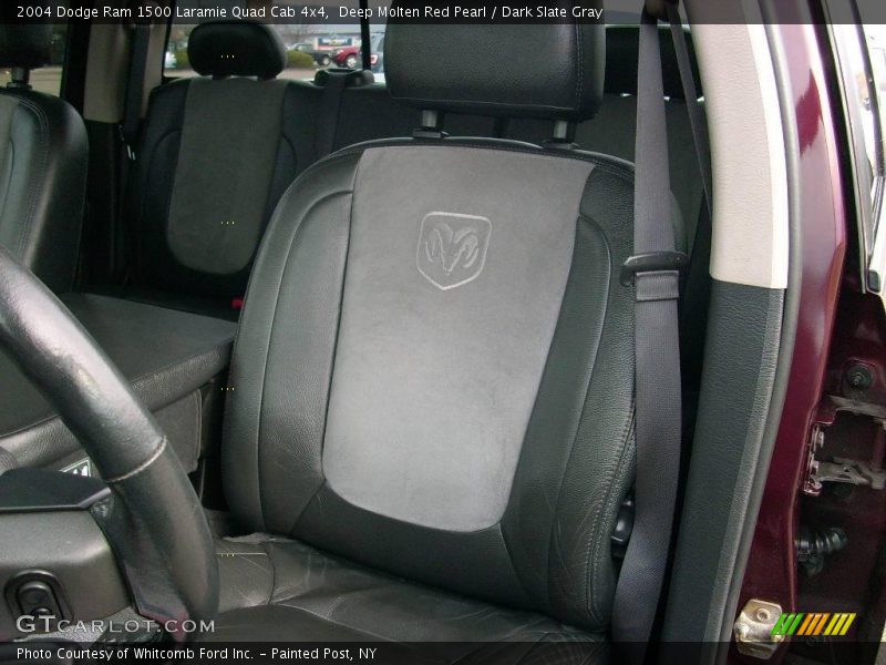 Deep Molten Red Pearl / Dark Slate Gray 2004 Dodge Ram 1500 Laramie Quad Cab 4x4