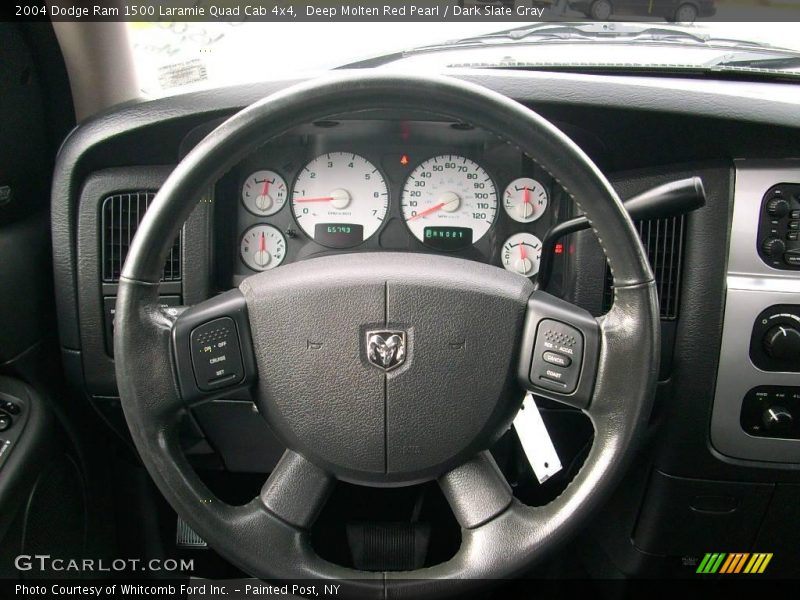 Deep Molten Red Pearl / Dark Slate Gray 2004 Dodge Ram 1500 Laramie Quad Cab 4x4
