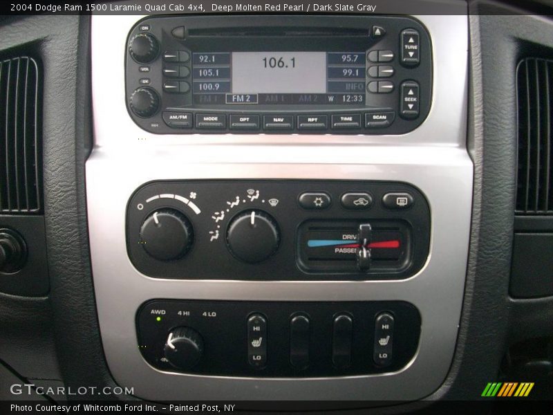 Deep Molten Red Pearl / Dark Slate Gray 2004 Dodge Ram 1500 Laramie Quad Cab 4x4