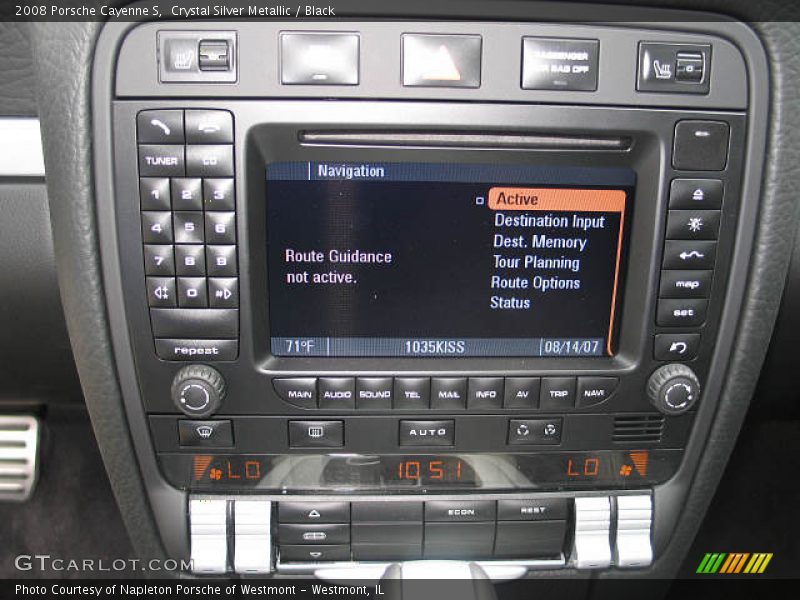 Crystal Silver Metallic / Black 2008 Porsche Cayenne S