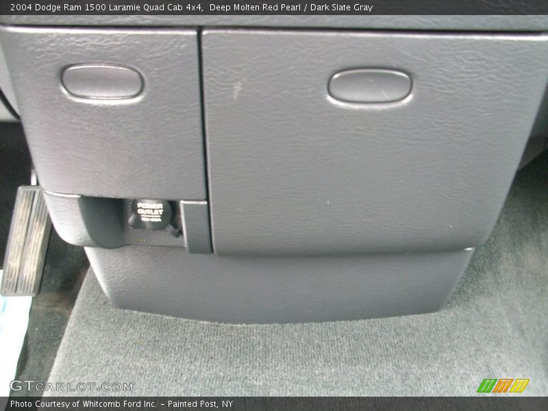 Deep Molten Red Pearl / Dark Slate Gray 2004 Dodge Ram 1500 Laramie Quad Cab 4x4