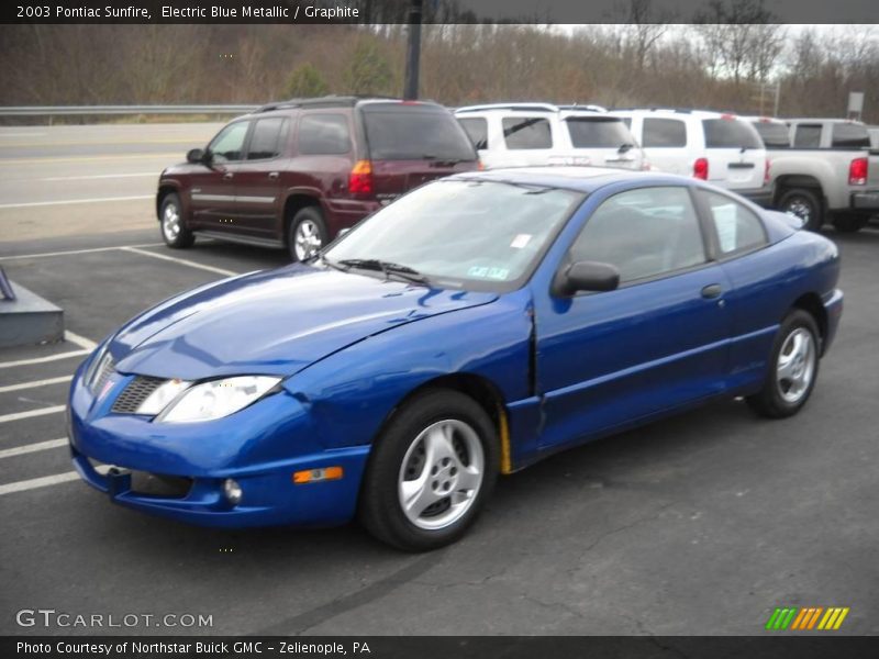 Electric Blue Metallic / Graphite 2003 Pontiac Sunfire