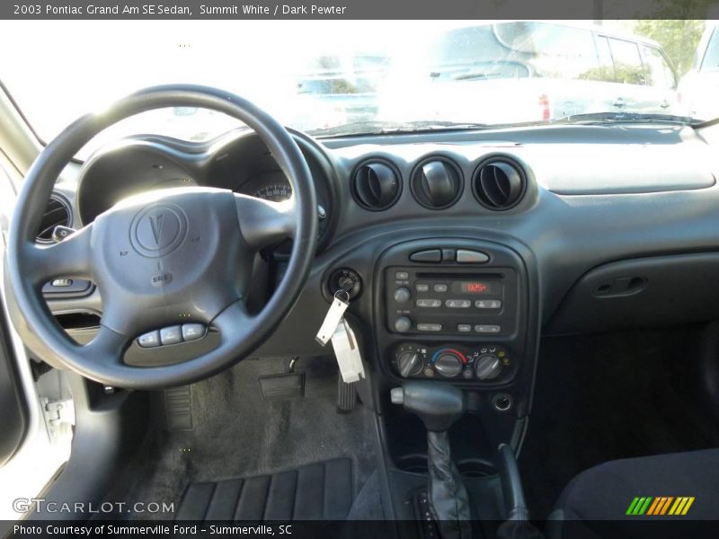 Summit White / Dark Pewter 2003 Pontiac Grand Am SE Sedan