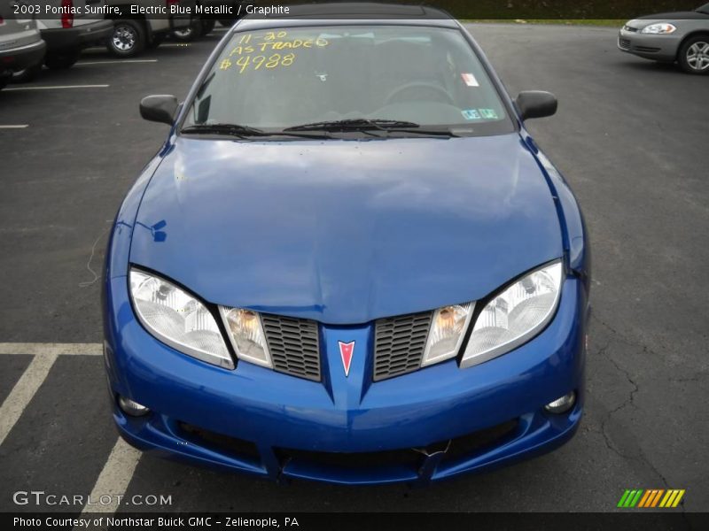 Electric Blue Metallic / Graphite 2003 Pontiac Sunfire