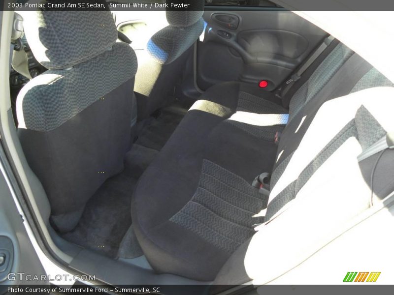 Summit White / Dark Pewter 2003 Pontiac Grand Am SE Sedan