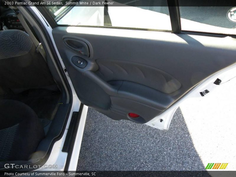 Summit White / Dark Pewter 2003 Pontiac Grand Am SE Sedan