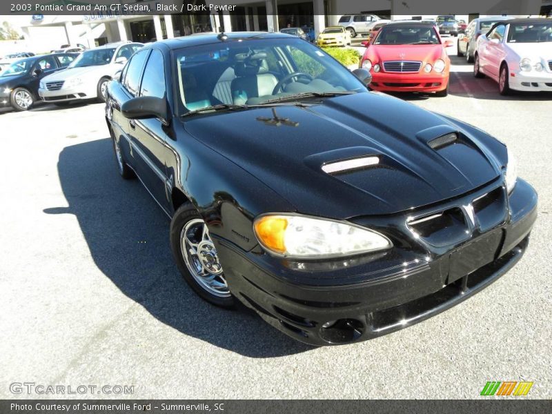 Black / Dark Pewter 2003 Pontiac Grand Am GT Sedan