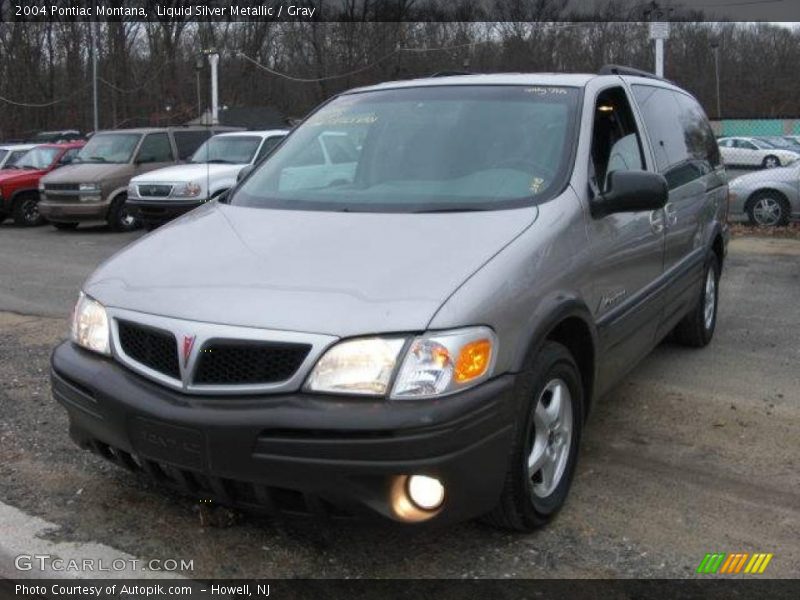 Liquid Silver Metallic / Gray 2004 Pontiac Montana