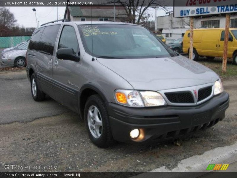 Liquid Silver Metallic / Gray 2004 Pontiac Montana