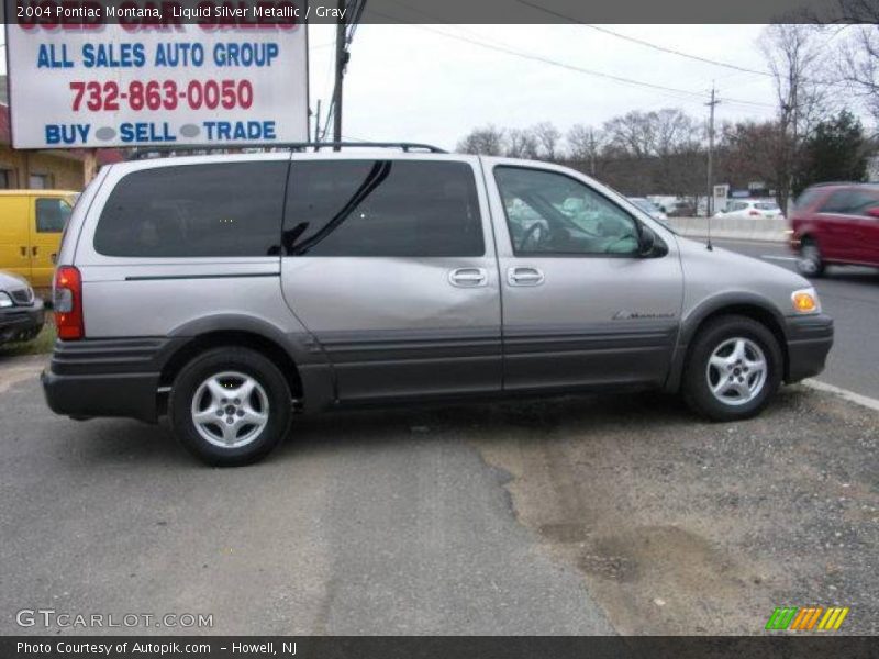 Liquid Silver Metallic / Gray 2004 Pontiac Montana