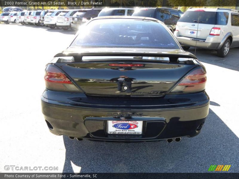 Black / Dark Pewter 2003 Pontiac Grand Am GT Sedan