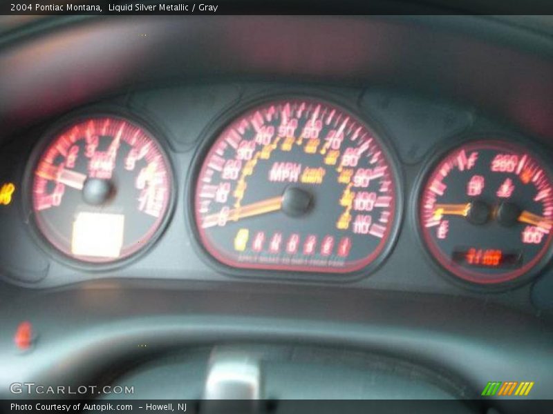 Liquid Silver Metallic / Gray 2004 Pontiac Montana