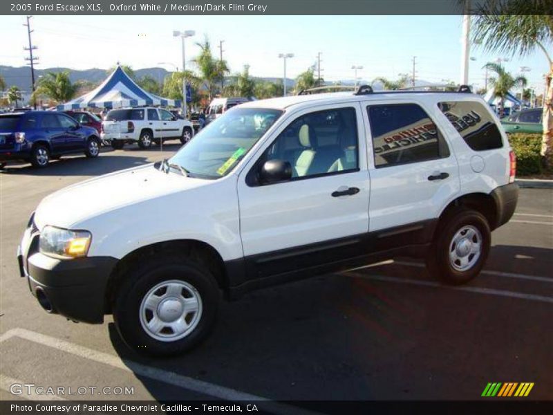 Oxford White / Medium/Dark Flint Grey 2005 Ford Escape XLS