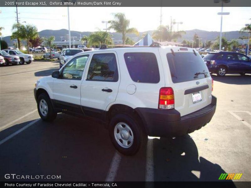 Oxford White / Medium/Dark Flint Grey 2005 Ford Escape XLS