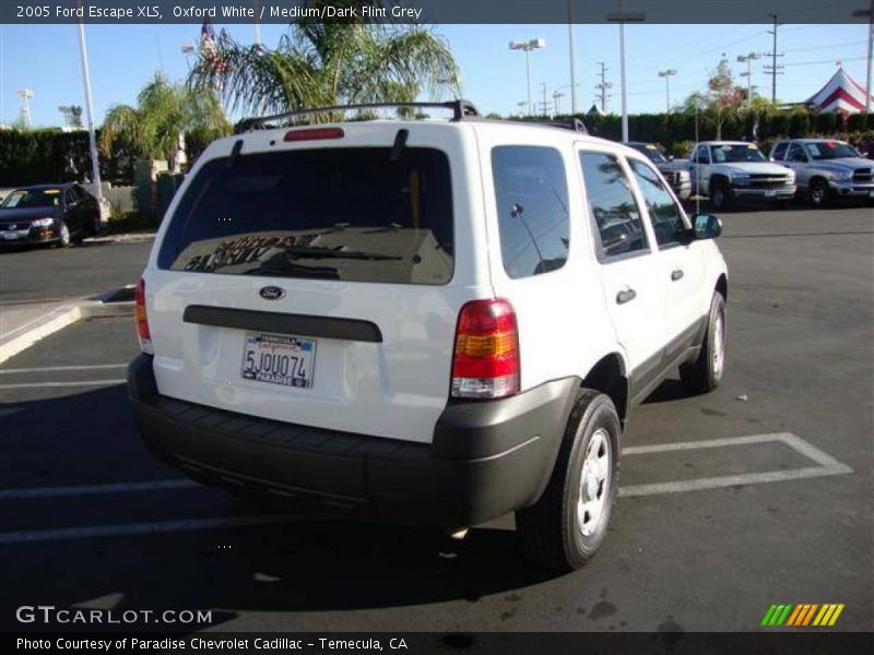 Oxford White / Medium/Dark Flint Grey 2005 Ford Escape XLS