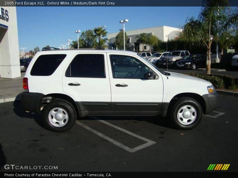 Oxford White / Medium/Dark Flint Grey 2005 Ford Escape XLS