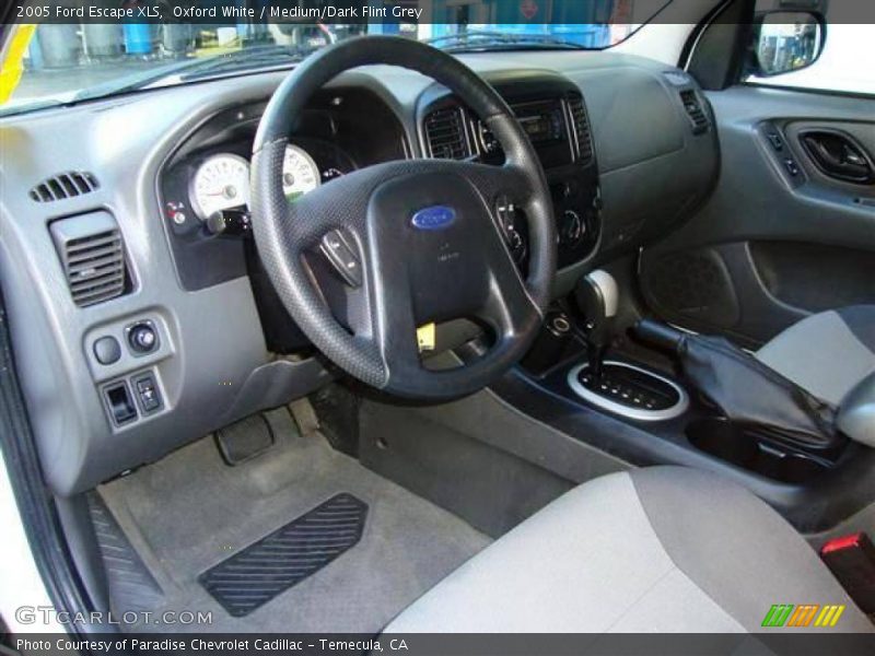 Oxford White / Medium/Dark Flint Grey 2005 Ford Escape XLS