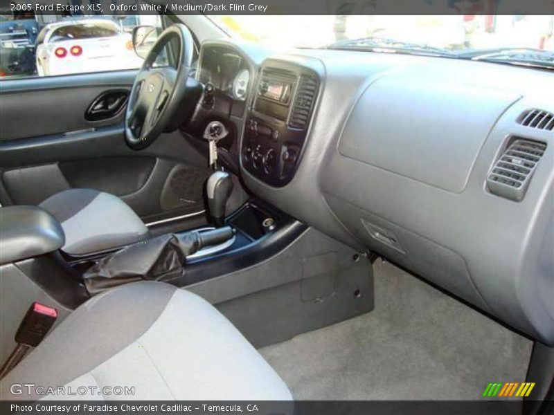 Oxford White / Medium/Dark Flint Grey 2005 Ford Escape XLS