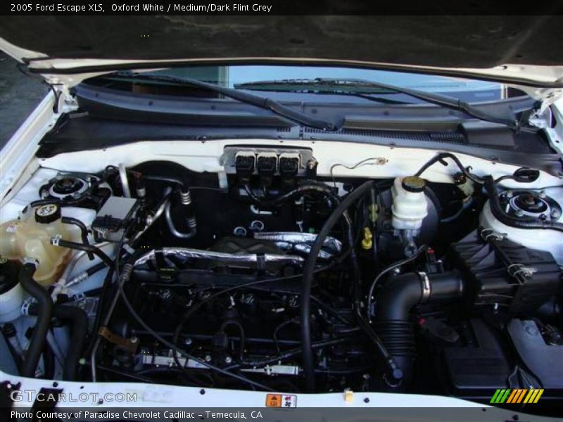 Oxford White / Medium/Dark Flint Grey 2005 Ford Escape XLS