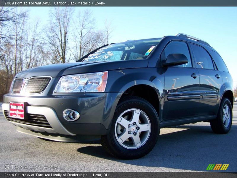 Carbon Black Metallic / Ebony 2009 Pontiac Torrent AWD