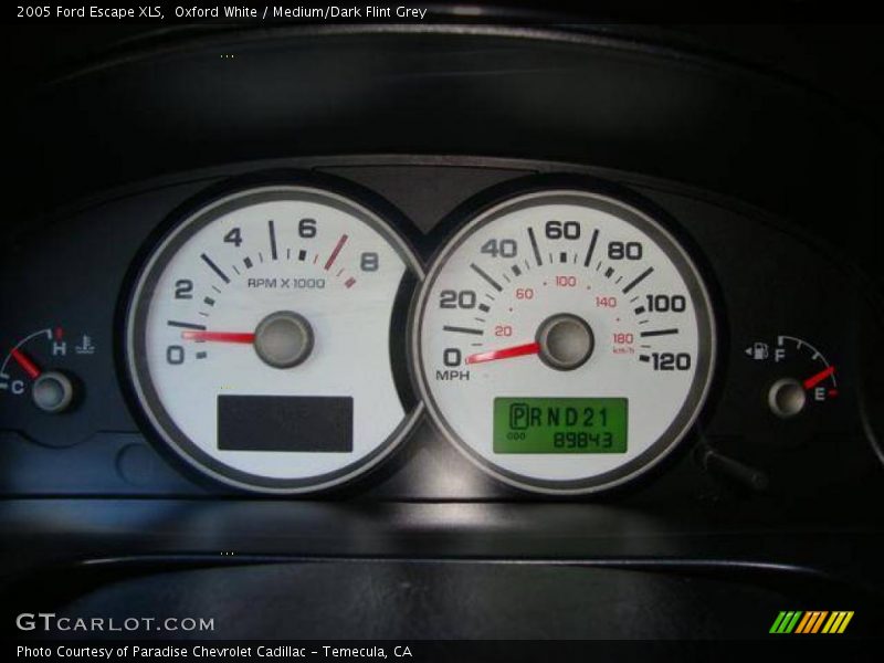 Oxford White / Medium/Dark Flint Grey 2005 Ford Escape XLS