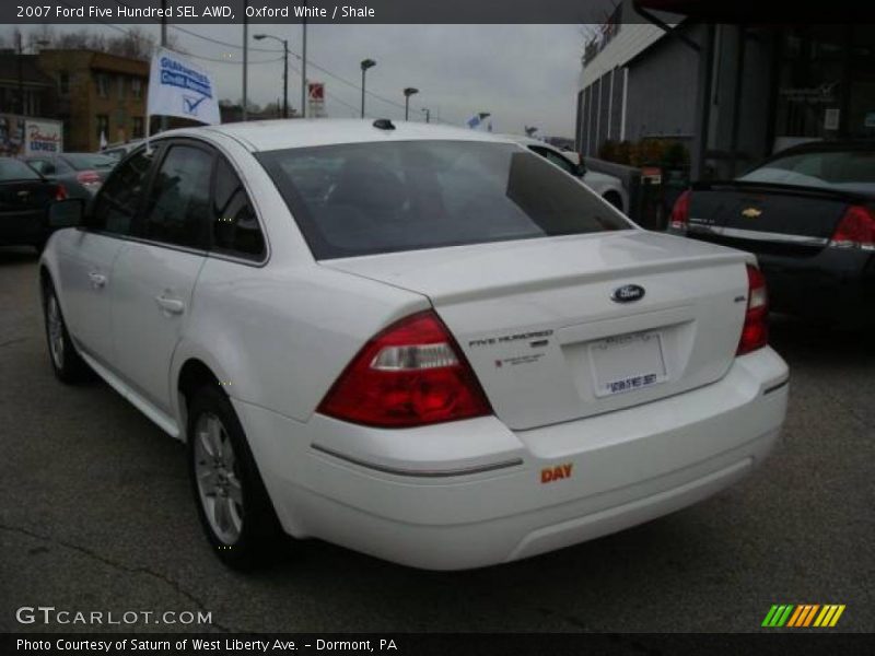 Oxford White / Shale 2007 Ford Five Hundred SEL AWD