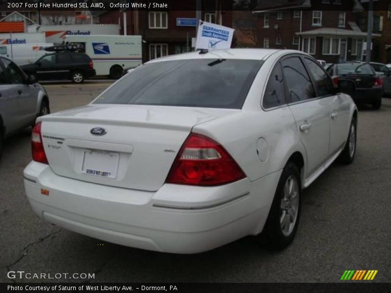 Oxford White / Shale 2007 Ford Five Hundred SEL AWD