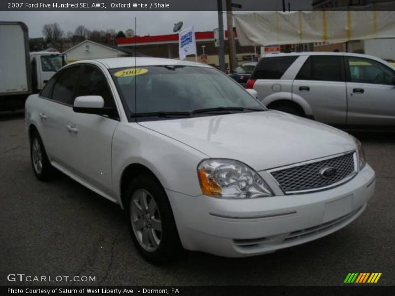Oxford White / Shale 2007 Ford Five Hundred SEL AWD