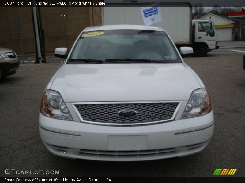 Oxford White / Shale 2007 Ford Five Hundred SEL AWD