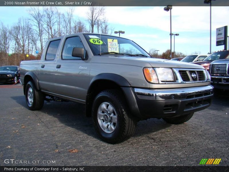 Silver Ice / Gray 2000 Nissan Frontier XE Crew Cab
