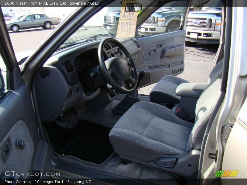 Silver Ice / Gray 2000 Nissan Frontier XE Crew Cab