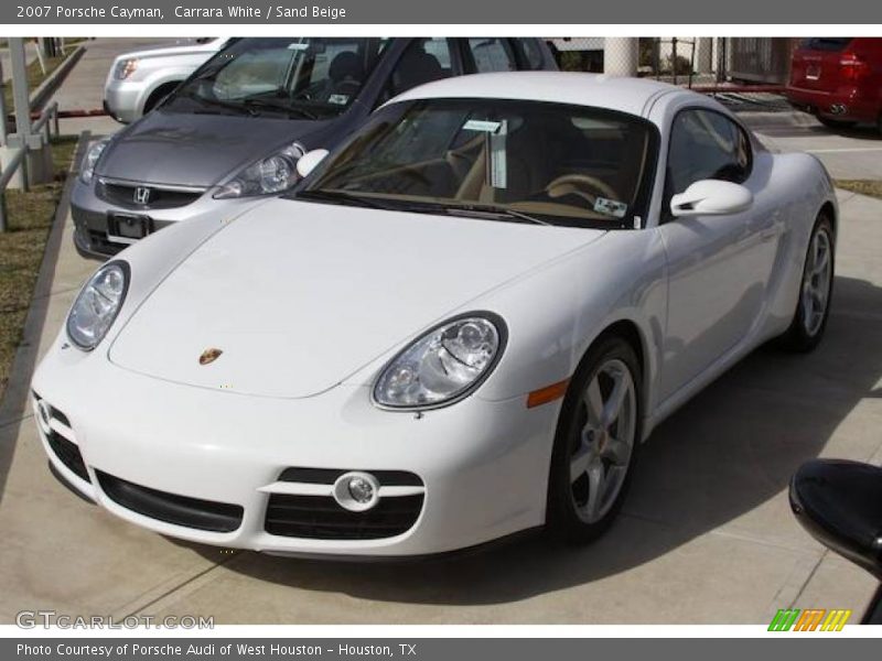 Carrara White / Sand Beige 2007 Porsche Cayman