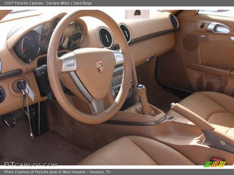 Carrara White / Sand Beige 2007 Porsche Cayman