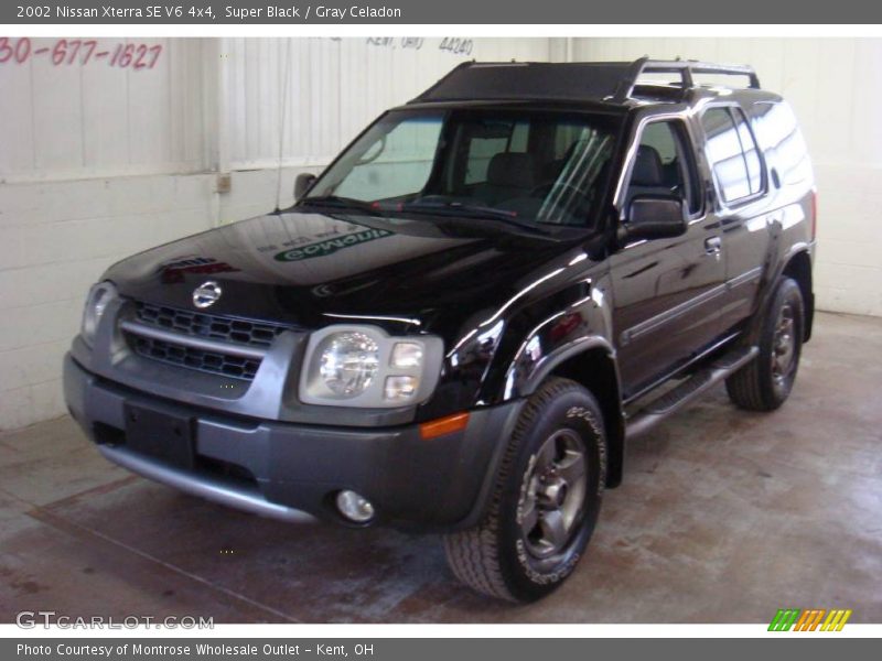 Super Black / Gray Celadon 2002 Nissan Xterra SE V6 4x4