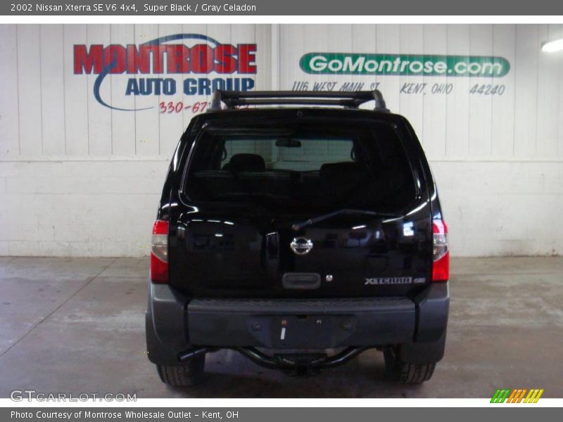 Super Black / Gray Celadon 2002 Nissan Xterra SE V6 4x4