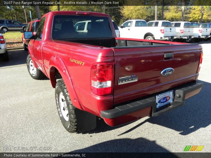 Redfire Metallic / Medium Dark Flint 2007 Ford Ranger Sport Regular Cab