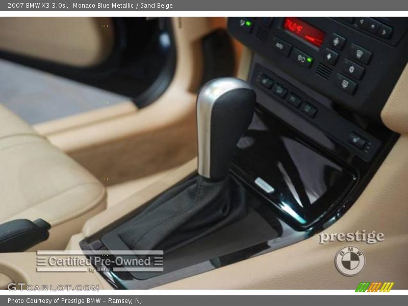 Monaco Blue Metallic / Sand Beige 2007 BMW X3 3.0si