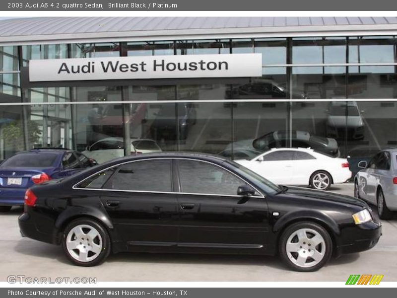 Brilliant Black / Platinum 2003 Audi A6 4.2 quattro Sedan