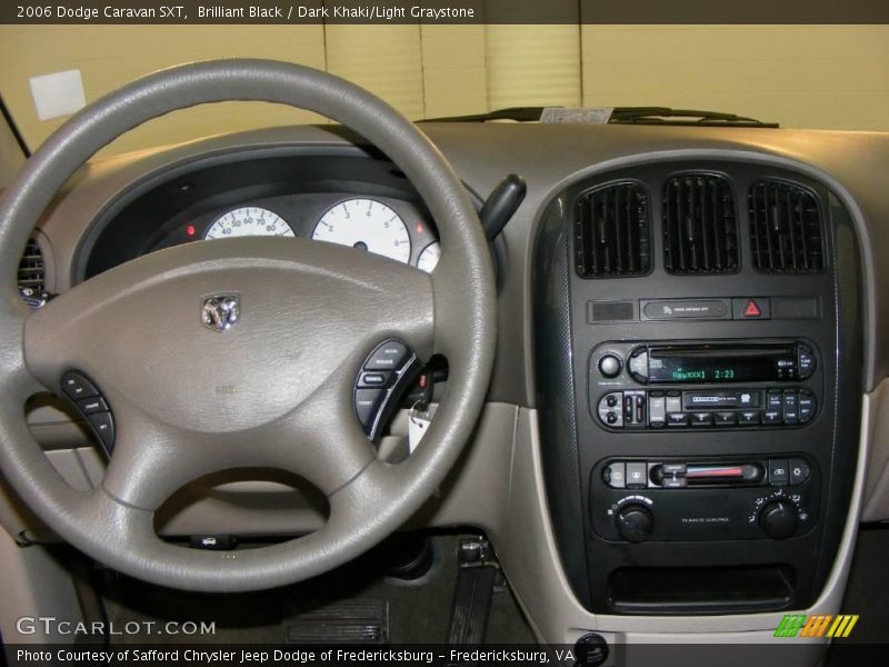Brilliant Black / Dark Khaki/Light Graystone 2006 Dodge Caravan SXT