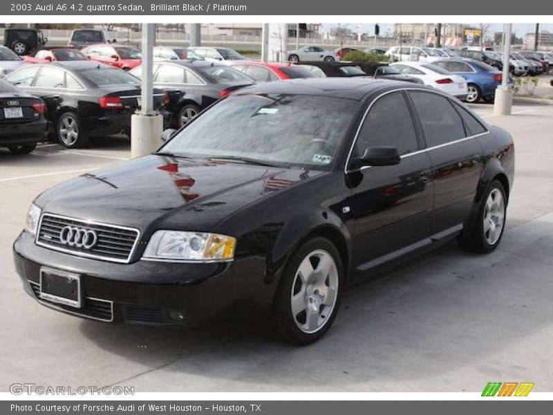 Brilliant Black / Platinum 2003 Audi A6 4.2 quattro Sedan