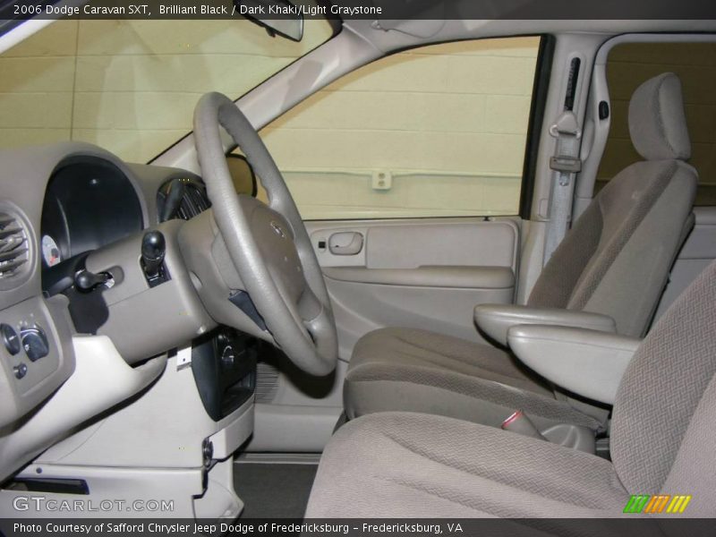 Brilliant Black / Dark Khaki/Light Graystone 2006 Dodge Caravan SXT