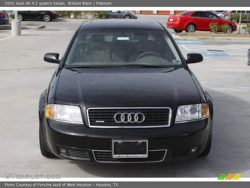 Brilliant Black / Platinum 2003 Audi A6 4.2 quattro Sedan