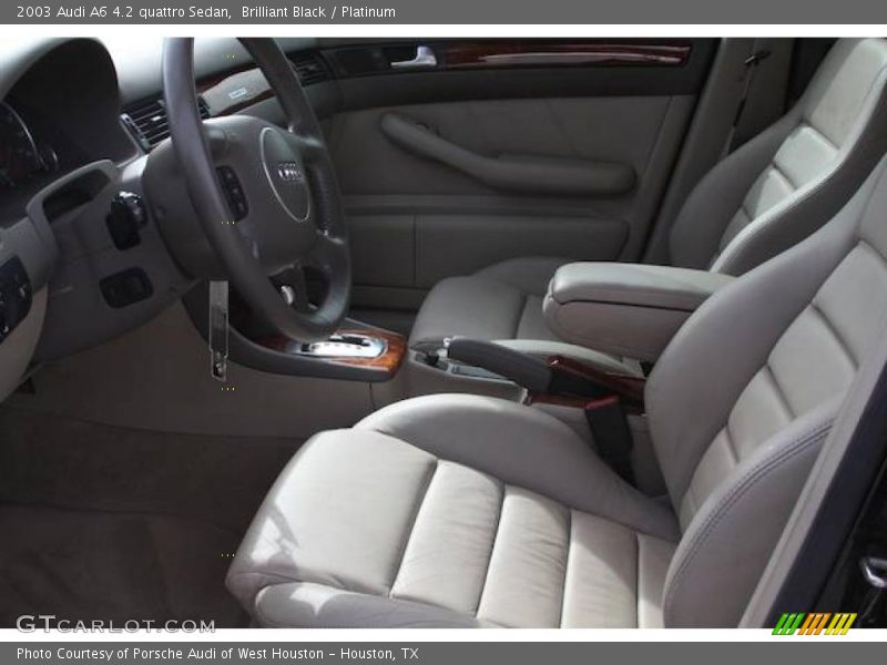 Brilliant Black / Platinum 2003 Audi A6 4.2 quattro Sedan