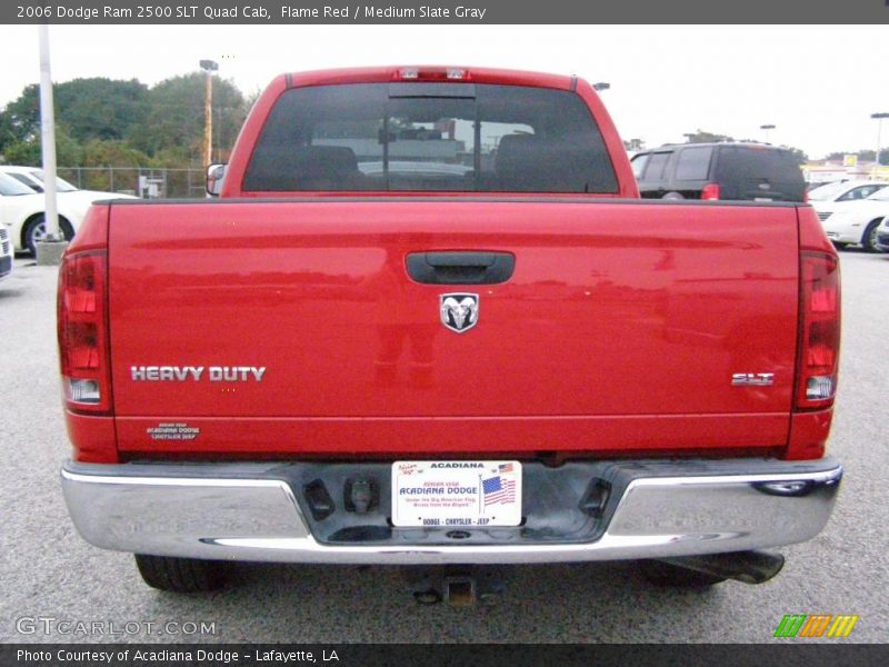 Flame Red / Medium Slate Gray 2006 Dodge Ram 2500 SLT Quad Cab